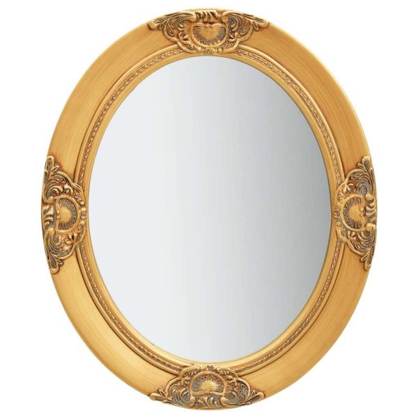 Wall Mirror Baroque Style 50×60 cm Gold