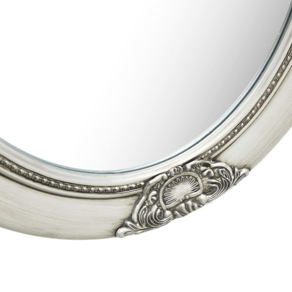 Wall Mirror Baroque Style 50×60 cm Silver