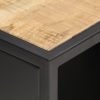 Harpenden TV Cabinet with Carved Door Rough Mango Wood – 90x30x40 cm