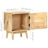 Reedy Bedside Cabinet 40x30x50 cm Solid Mango Wood
