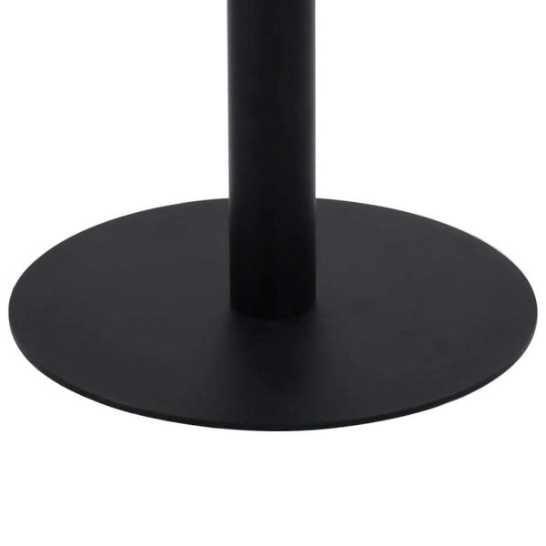 Bistro Table MDF – 80 cm, Light Brown and Black
