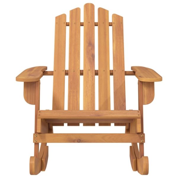 Adirondack Rocking Chair Solid Acacia Wood – Brown