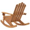 Adirondack Rocking Chair Solid Acacia Wood – Brown