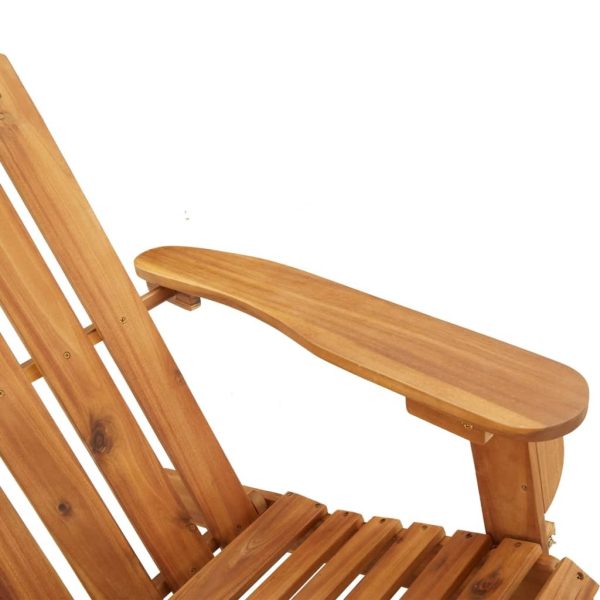 Adirondack Rocking Chair Solid Acacia Wood – Brown