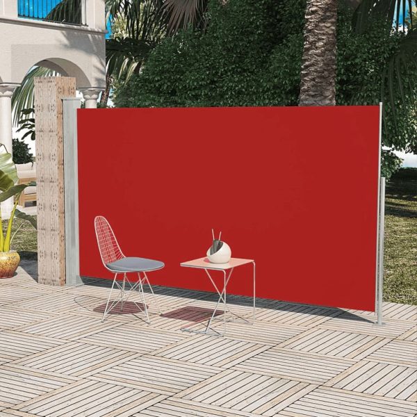 Patio Terrace Side Awning 180 x 300 cm Red