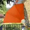 Collapsible Balcony Side Awning Terracotta 210×210 cm