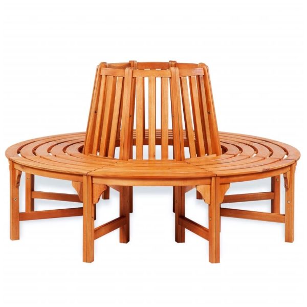 Tree Bench Solid Wood Eucalyptus – Round