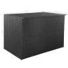 Garden Storage Box Black 150x100x100 cm Poly Rattan