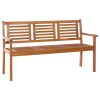 2-Seater Garden Bench Solid Eucalyptus Wood – 150x60x89 cm