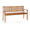 2-Seater Garden Bench Solid Eucalyptus Wood – 150x60x89 cm