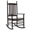 Rocking Chair with Curved Seat Wood – Brown