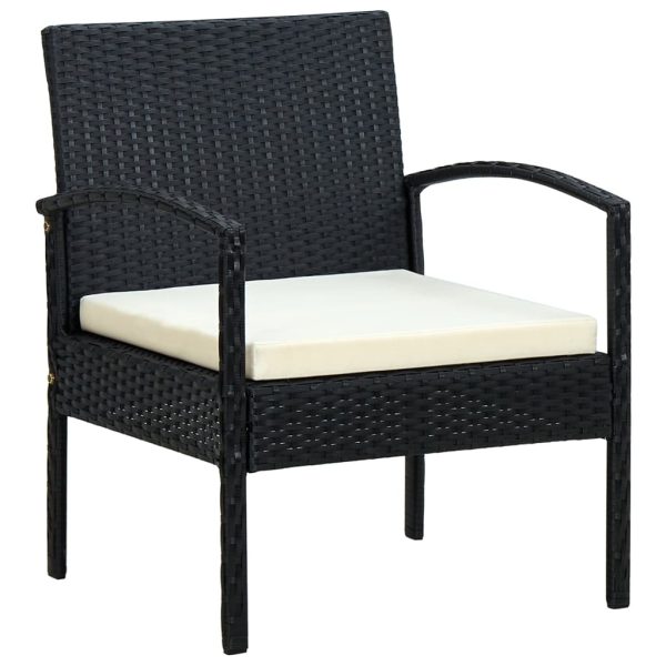Garden Chair with Cushion Poly Rattan