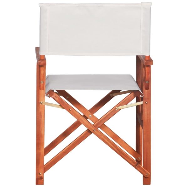 Director’s Chair Solid Acacia Wood – Cream, 2