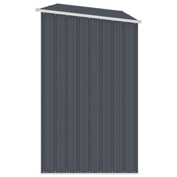 Garden Firewood Shed Anthracite 245x98x159 cm Galvanised Steel