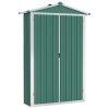 Garden Shed Green 107.5x46x183 cm Galvanised Steel