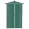 Garden Shed Green 107.5x46x183 cm Galvanised Steel