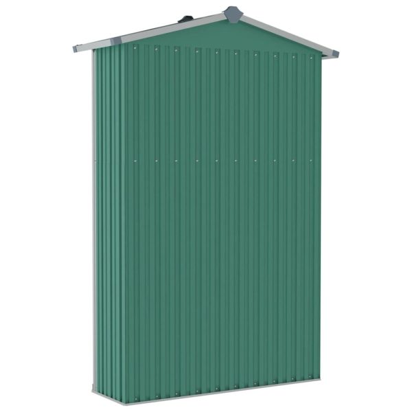 Garden Shed Green 107.5x46x183 cm Galvanised Steel