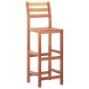Bar Chairs Solid Acacia Wood – 2