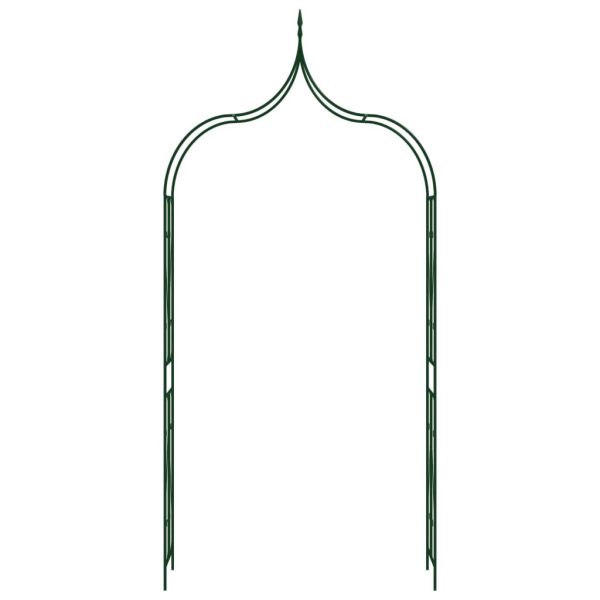 Garden Arch Dark Green 120x38x258 cm Iron