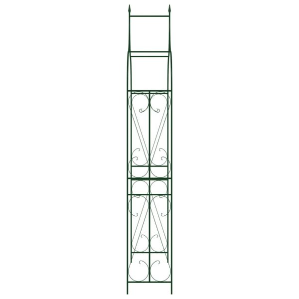 Garden Arch Dark Green 120x38x258 cm Iron