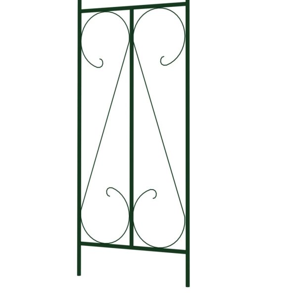 Garden Arch Dark Green 120x38x258 cm Iron