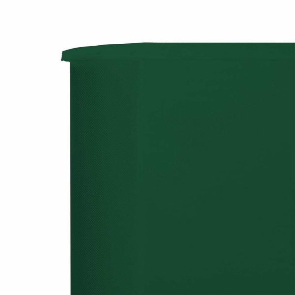 3-panel Wind Screen Fabric 400×160 cm Green