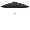 Outdoor Parasol with Aluminium Pole 270 cm Anthracite