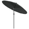 Outdoor Parasol with Aluminium Pole 270 cm Anthracite