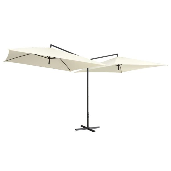 Double Parasol with Steel Pole 250×250 cm