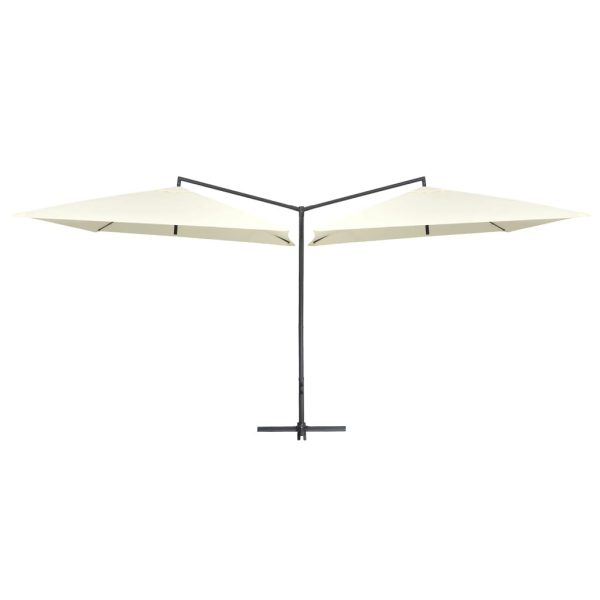 Double Parasol with Steel Pole 250×250 cm