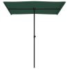 Outdoor Parasol with Aluminium Pole 180×110 cm Green