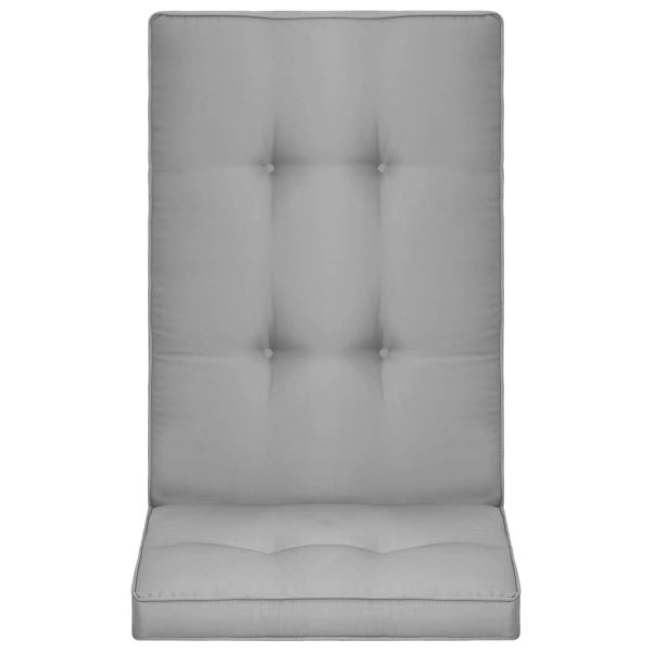 Garden Chair Cushions 2 pcs Grey 120x50x5 cm