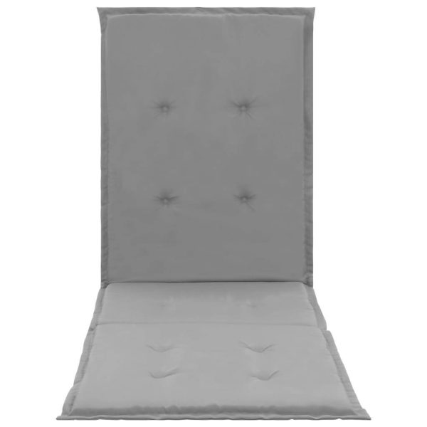 Lounge Chair Cushion Grey 180x55x3 cm