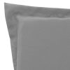 Lounge Chair Cushion Grey 180x55x3 cm