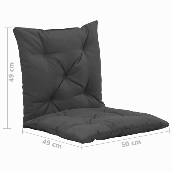Swing Chair Cushions 2 pcs Anthracite 50 cm Fabric