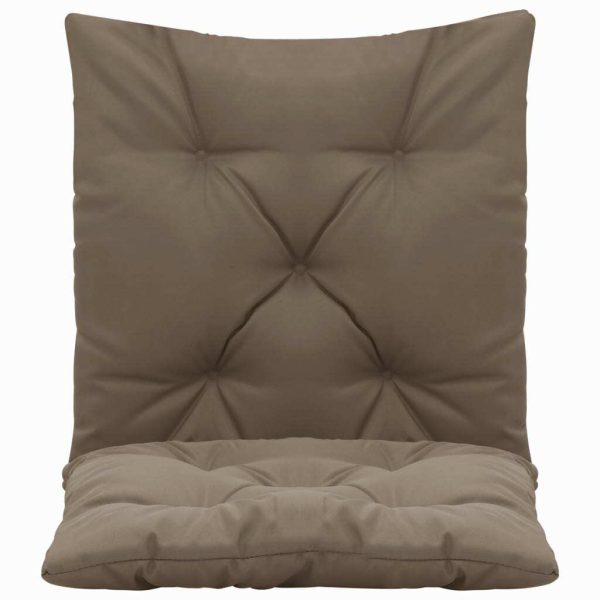 Swing Chair Cushions 2 pcs Taupe 50 cm Fabric