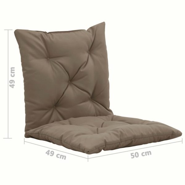 Swing Chair Cushions 2 pcs Taupe 50 cm Fabric