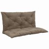 Cushion for Swing Chair Taupe 100 cm Fabric