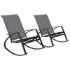 Garden Rocking Chairs 2 pcs Textilene
