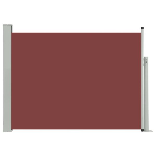 Patio Retractable Side Awning 100×500 cm Brown