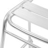 Stackable Bar Chairs 2 pcs Aluminium