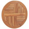 Table Top Solid Teak Wood Round – 60×2.5 cm