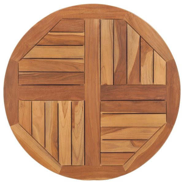 Table Top Solid Teak Wood Round – 70×2.5 cm