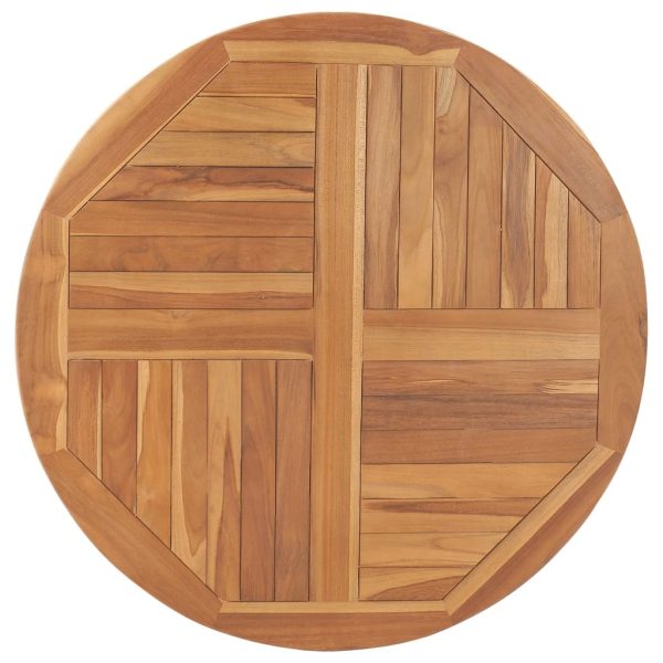 Table Top Solid Teak Wood Round – 90×2.5 cm