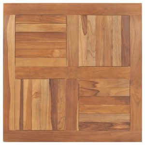 Table Top Solid Teak Wood Round – 80x80x2.5 cm