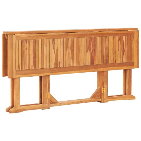 Folding Butterfly Garden Table Solid Teak Wood – 150x90x75 cm