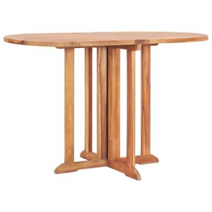 Folding Butterfly Garden Table Solid Teak Wood – 120x70x75 cm