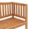 Garden Bench Solid Teak Wood – 120 cm, Brown