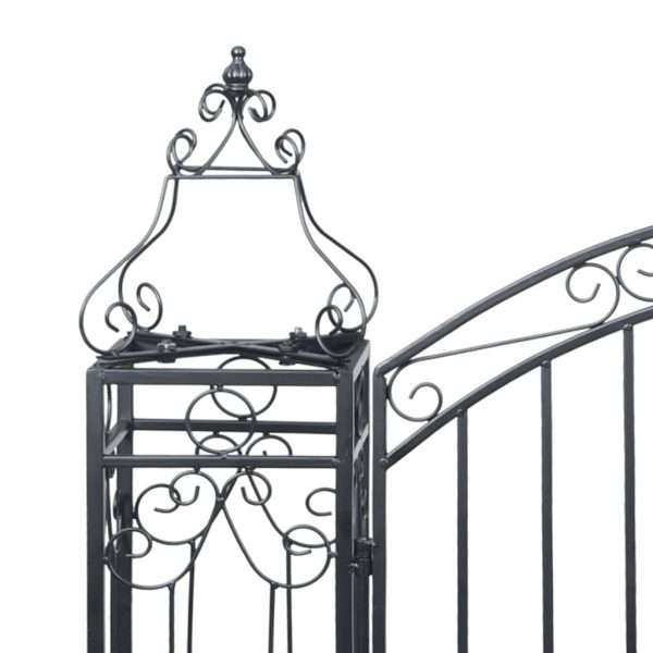 Ornamental Garden Gate Wrought Iron 122×20.5×160 cm