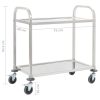 2-Tier Kitchen Trolley 95x45x83.5 cm Stainless Steel